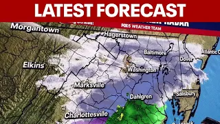 DC SNOW 3PM FORECAST Slow moving system bring winter weather