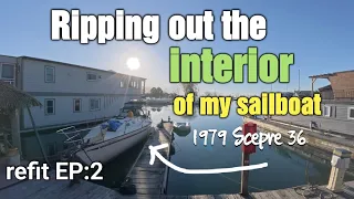 Revealing the chainplates. The refit begins  ep:2