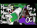How To Make REF SHEETS For YOUR OCS step-by-step cute ref sheets