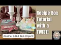 Recipe Box Tutorial with a TWIST Free Tutorial Quick Project Craft Fair Idea AND MORE
