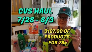 CVS HAUL - 127 OF PRODUCTS FOR ONLY 78