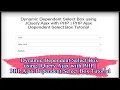 Dynamic Dependent Select Box using JQuery Ajax with PHP PHP Ajax Dependent Select Box Tutorial