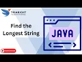 Find the Longest String in Java Streams Lambda Expressions Java Tutorial Chapter 13 - Part 8