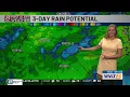 Unsettled weather of 90s on the horizon