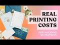 How Much Does It Actually Cost to Print Wedding Invitations Real Pricing