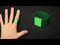 Download Lagu How to make a PAPER RING | Origami  | NO CUT | NO GLUE | Green Lantern