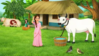 वफादार गौरी गाय का प्यार और जादुई पंछी | Moral Storie Kahani | Baarish Keher | @Techplenet