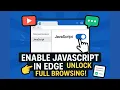 How to Allow JavaScript in Edge 2025 Enable Manage JavaScript in Microsoft Edge Easily