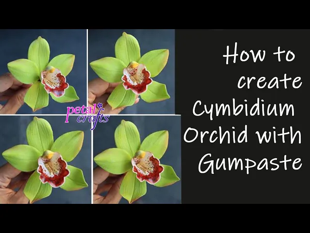 MAKING A GUMPASTE CYMBIDIUM ORCHID BY PETAL CRAFTS