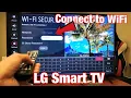 LG Smart TV How to to WiFi Network