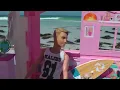 BEACH HOUSE ! Elsa & Anna toddlers visit Barbie's Ocean Home - Water fun