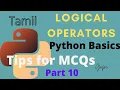 logical Operators Truth Value Testing Part 10