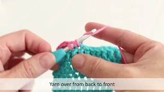 Crochet Half double crochet decrease left handed