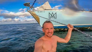 HARD Aground! (Sailboat STUCK High & Dry!)