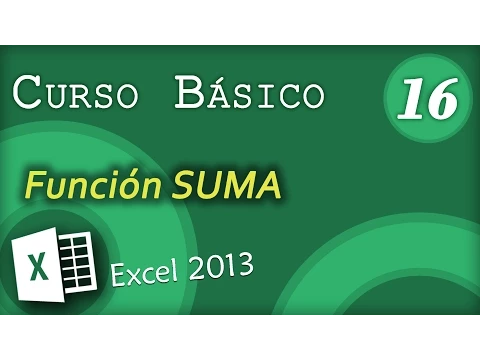 Download MP3 Función SUMA | Excel 2013 Curso Básico #16