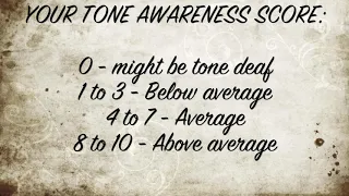 are you tone deaf or musically gifted a simple test for non musicians