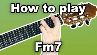 How to play Fm7 Chord on Guitar F minor 7 Chord