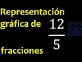 Representar graficamente Representacion grafica de fracciones grafico