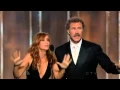 Download Lagu Will Ferrell \u0026 Kristen Wiig hilarious presenting speech @ 70th Annual Golden Globe Awards 2013