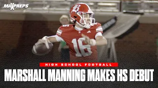 Marshall Manning Makes High School Football Debut