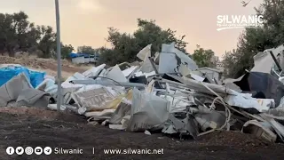 المقدسي محمود عليان يتحدث عن هدم منزله ذاتيا في قرية العيساوية حيث يقطن فيه هو وزوجته وطفلتيه 