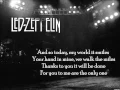 Download Lagu Led Zeppelin~~Thank you~~Lyrics on screen