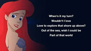 Jodi Benson Part Of Your World Lyrics The Little Mermaid 