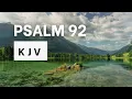 Psalm 92 KJV Bible Words No music