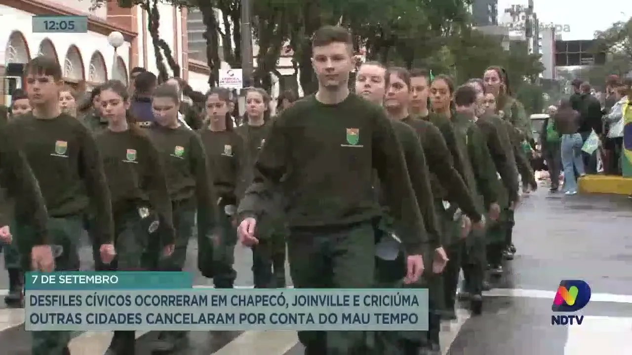 Apesar da data cívica, algumas cidades de SC cancelaram os desfiles tradicionais