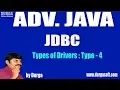 Adv JAVA JDBC Session - 18 Types of Drivers Type