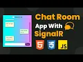 Realtime chatroom app with signal r html css and javascript