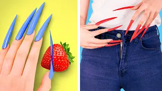 مشاكل البنات مع الضوافر الطويلة والضوافر القصيرة 