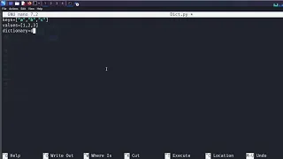 Linux Create a Dictionary from Two Lists in Python