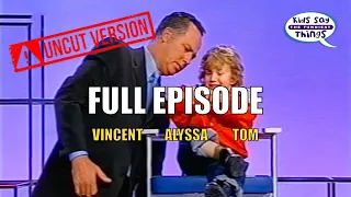 KIDS SAY THE FUNNIEST THINGS - UNCUT - Michael Barrymore FULL EPISODE - Vincent, Alyssa & Tom