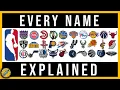 How It Was Named NBA Teams