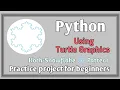 How to draw Snowflake using Python turtle graphics Koch-Snowflake drawing Learn python coding