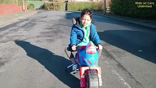 Little Boy rides spiderman ride on Compilation