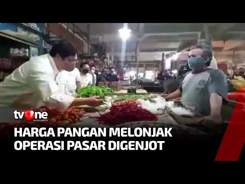 Airlangga Hartarto Pantau Harga Pangan di Pasar Tradisional