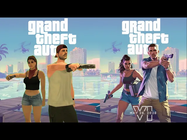 GTA 6 Trailer 2 PS2 Comparison