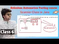 Selenium automation testing course with Java - scanner class in java