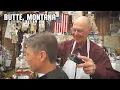 Classic Old School Barbershop Haircut Banter in Butte Montana Amherst Barber Shop