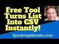 Turn Any List Into a CSV File Free Online Tool
