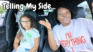 TELLING MY SIDE OF THE STORY