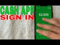 How To Sign In To Cash App