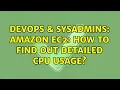DevOps SysAdmins Amazon EC2 how to find out detailed CPU usage