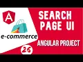 Angular project tutorial Search Page UI Angular E-commerce Project