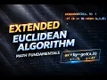 Extended Euclidean Algorithm Math DSA