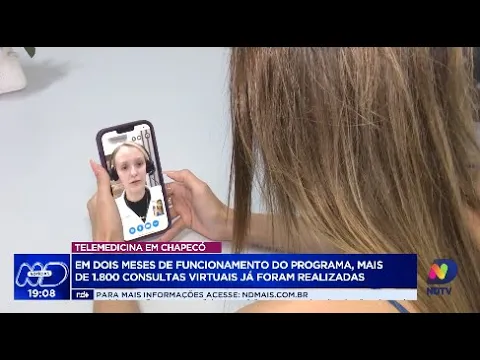 Sucesso em Chapecó: mais de 1.800 consultas virtuais em dois meses de telessaúde