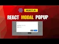 How to create Modal Popup in React js Beginner-Friendly-Guide