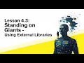 Lesson 10 Python External Libraries Tutorial pip Install Guide - NumPy Pandas Matplotlib More